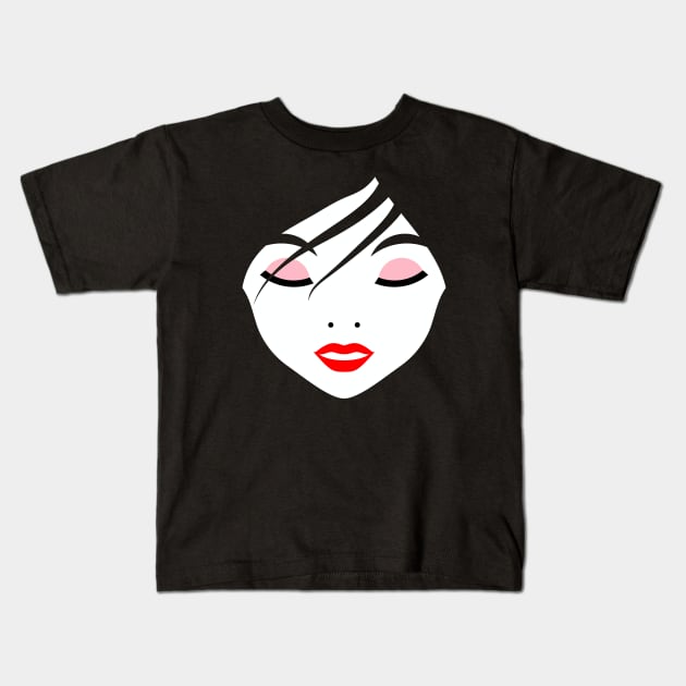 Beautiful Geisha Kids T-Shirt by inotyler